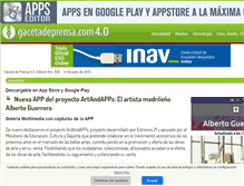 Tablet Screenshot of gacetadeprensa.com